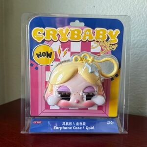 Crybaby Shiny Shiny Earphone Case - Gold - New! from Pop Mart